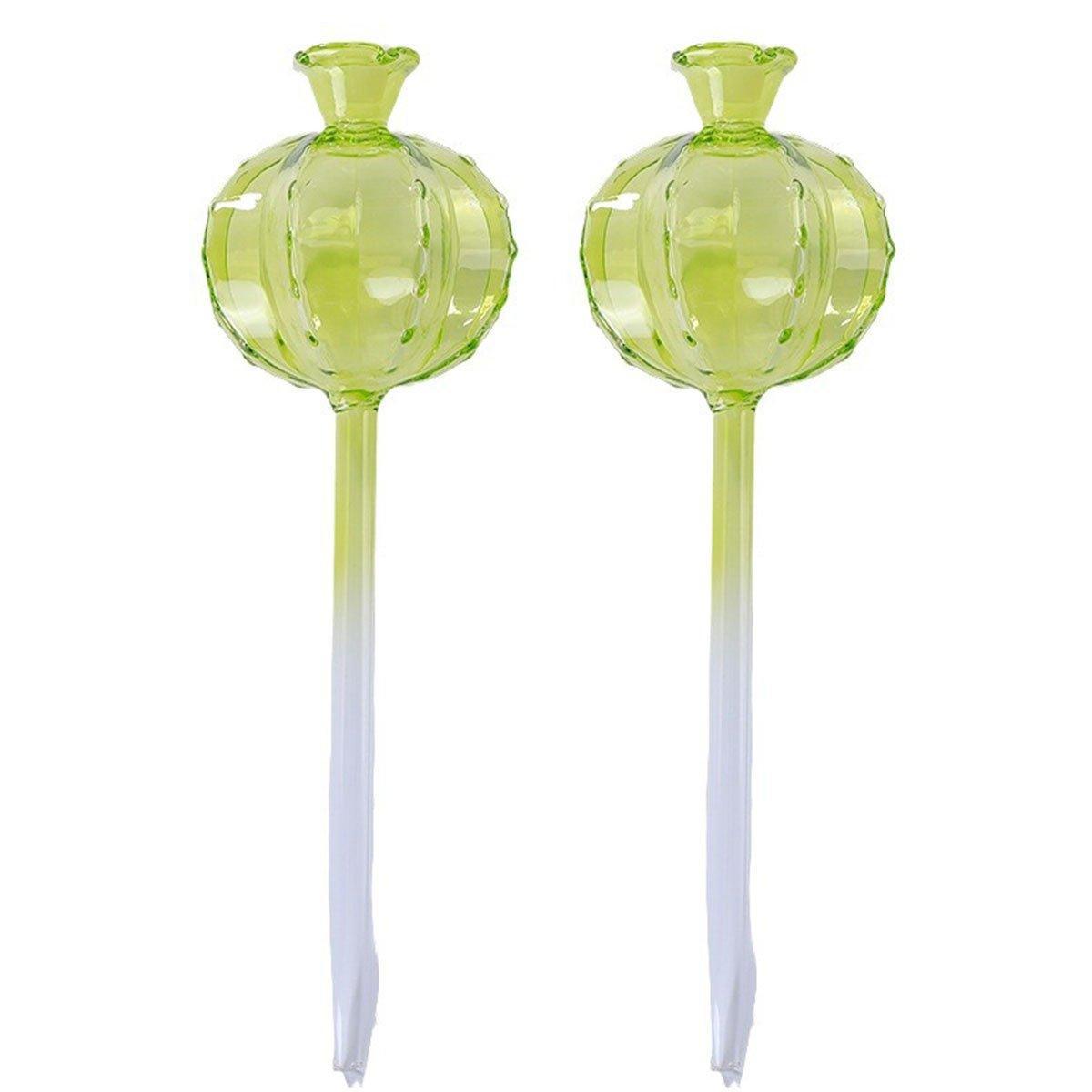 2PCS Automatic Glass Watering Cactus Plant Flower Self Drip Irrigation Tool - Transparent 6
