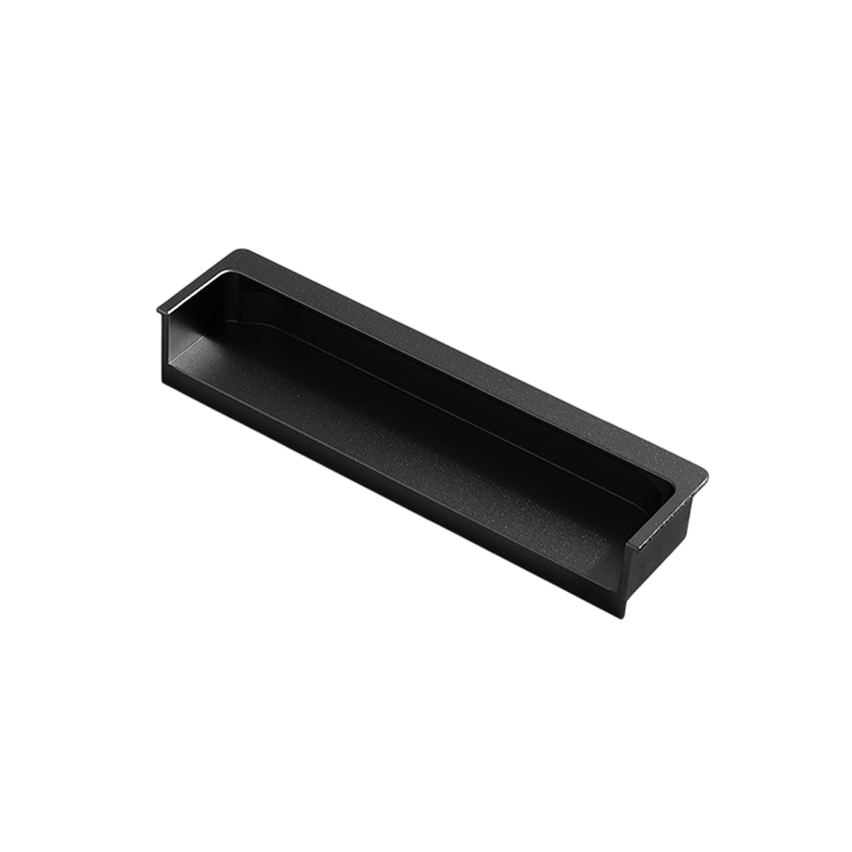 Hidden Recessed Cabinet Handle 120mm 200mm Slotted Drawer Door Pull Furniture - Black-120mm 6