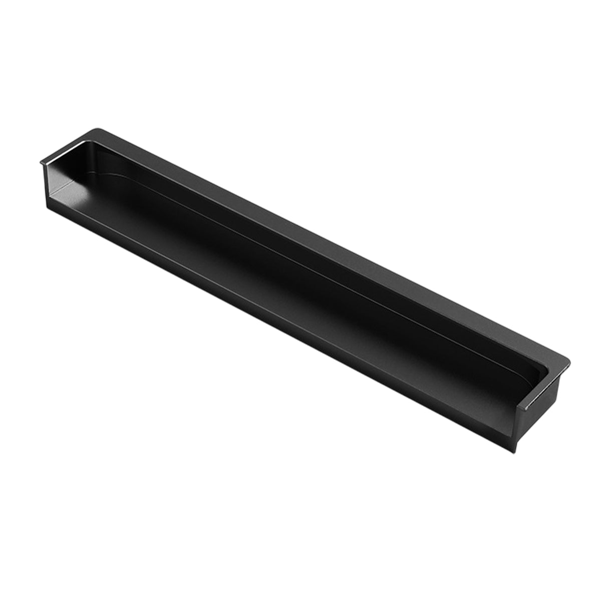 Hidden Recessed Cabinet Handle 120mm 200mm Slotted Drawer Door Pull Furniture - Black-120mm 7