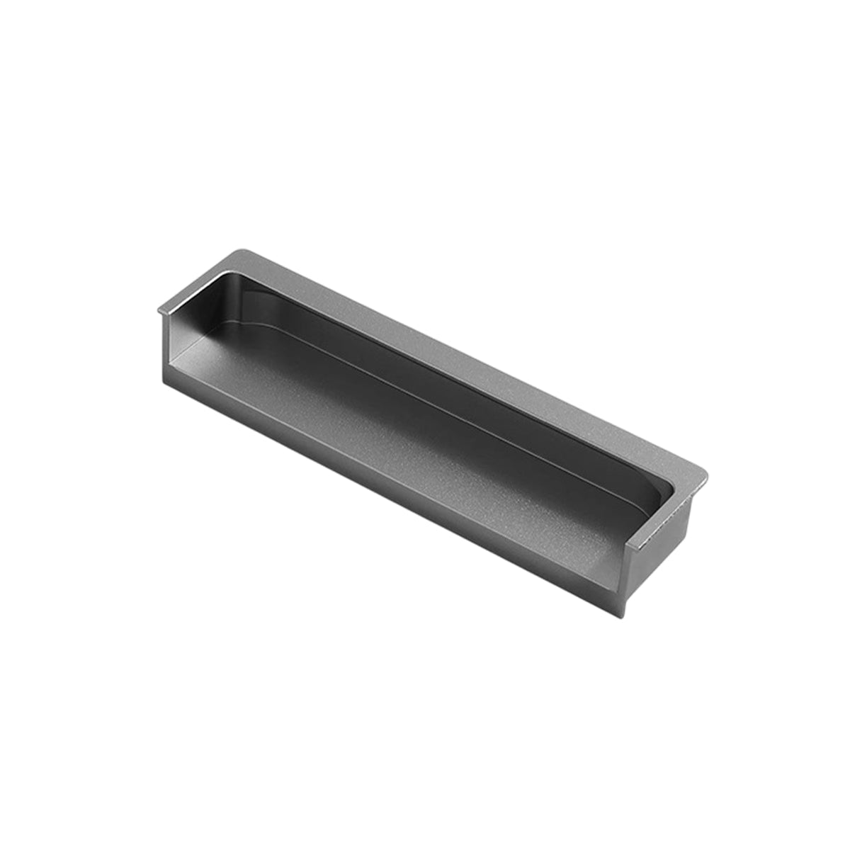 Hidden Recessed Cabinet Handle 120mm 200mm Slotted Drawer Door Pull Furniture - Black-120mm 8