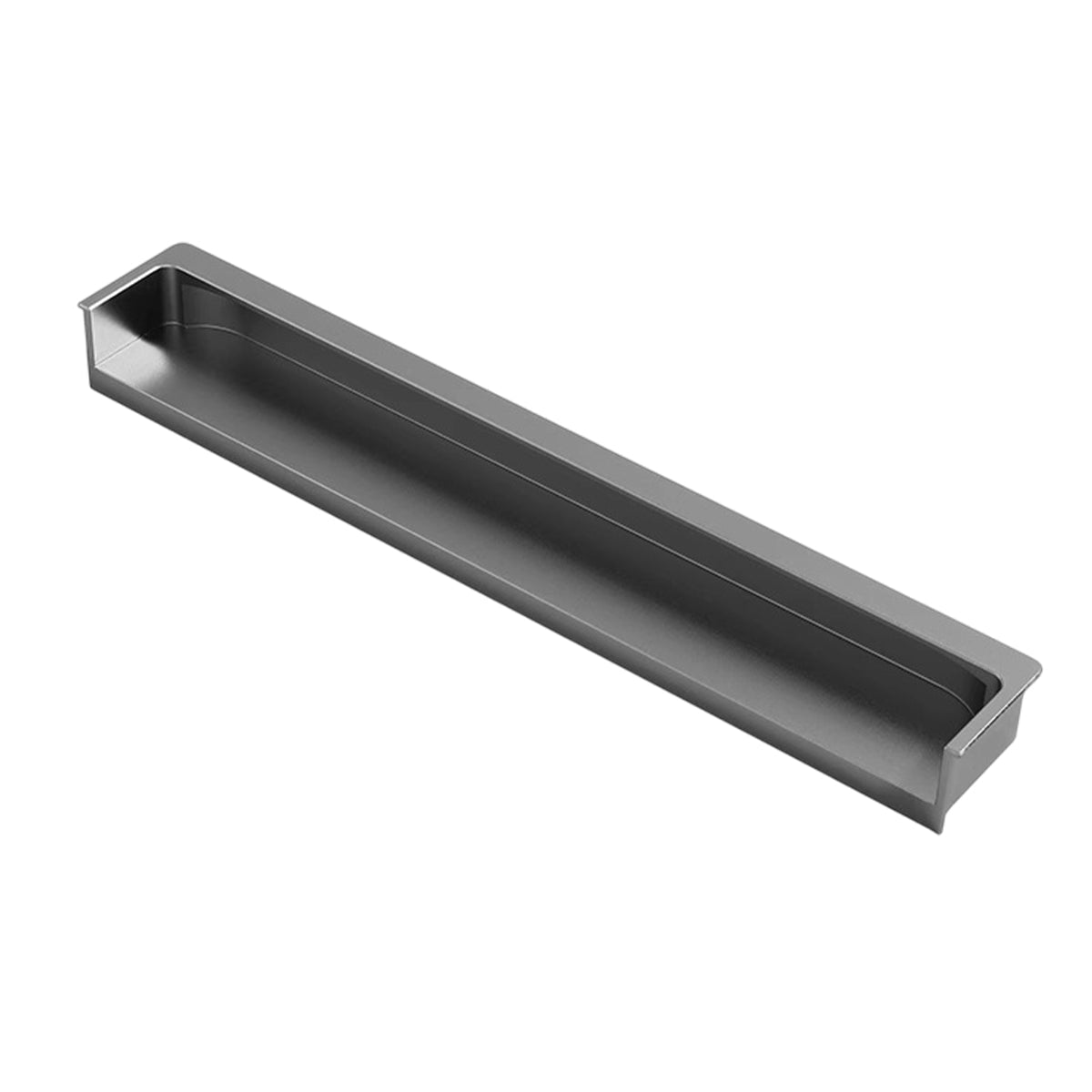 Hidden Recessed Cabinet Handle 120mm 200mm Slotted Drawer Door Pull Furniture - Grey-200mm 9