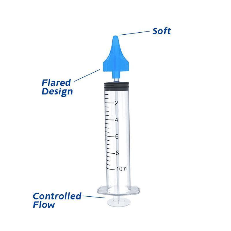 2PCS Ear Cleaning Irrigation Kit Safe Water Flushing Ear Wax Removal Syringe 4