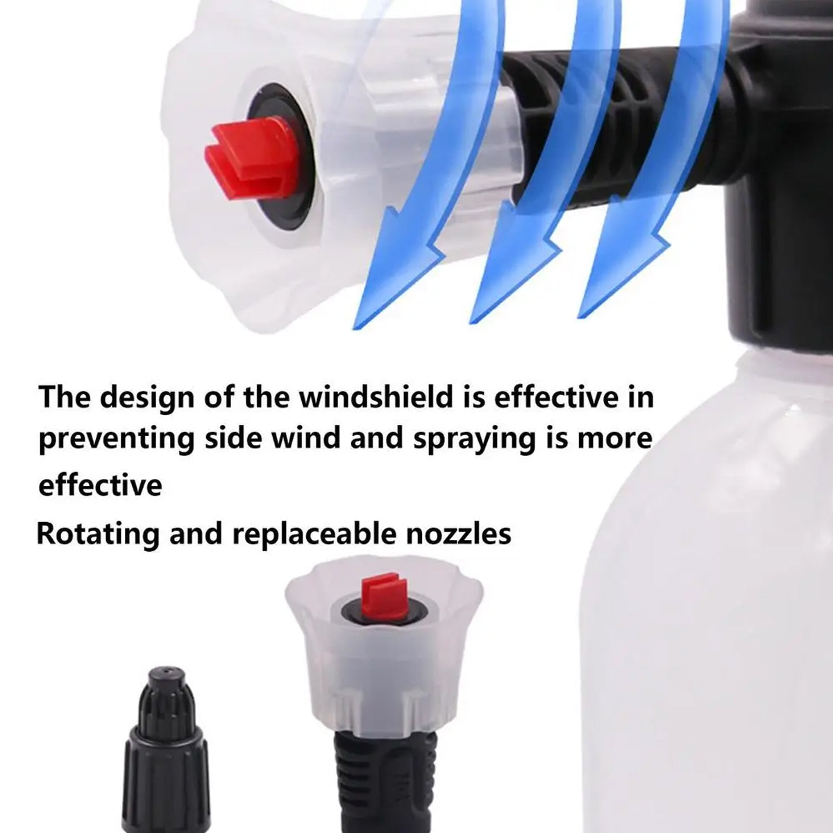 2L Car Wash Foam Sprayer Hand Held Pump Wash Spray Bottle Snow Foam Detailing - White 5