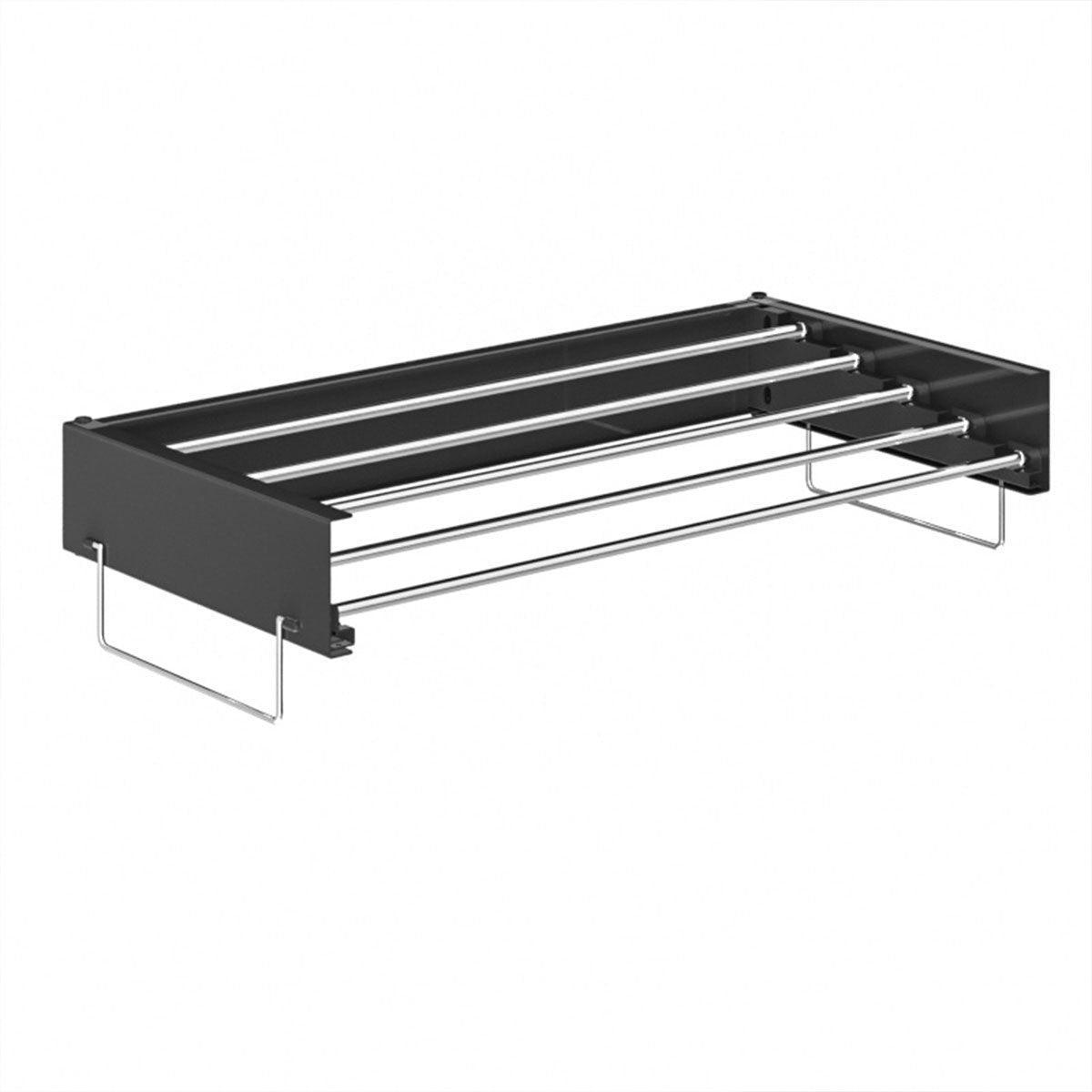 Foldable Wall Hanging Clothes Drying Rack Invisible Balcony Towel Laundry Rack - White 7