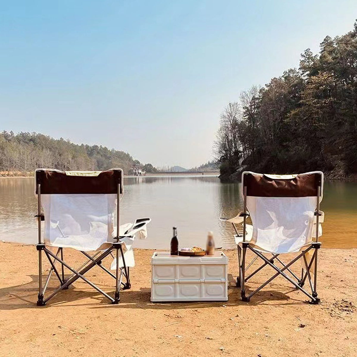 Outdoor Folding Recliner Portable Beach Camping Chair for Sitting and Lying 5