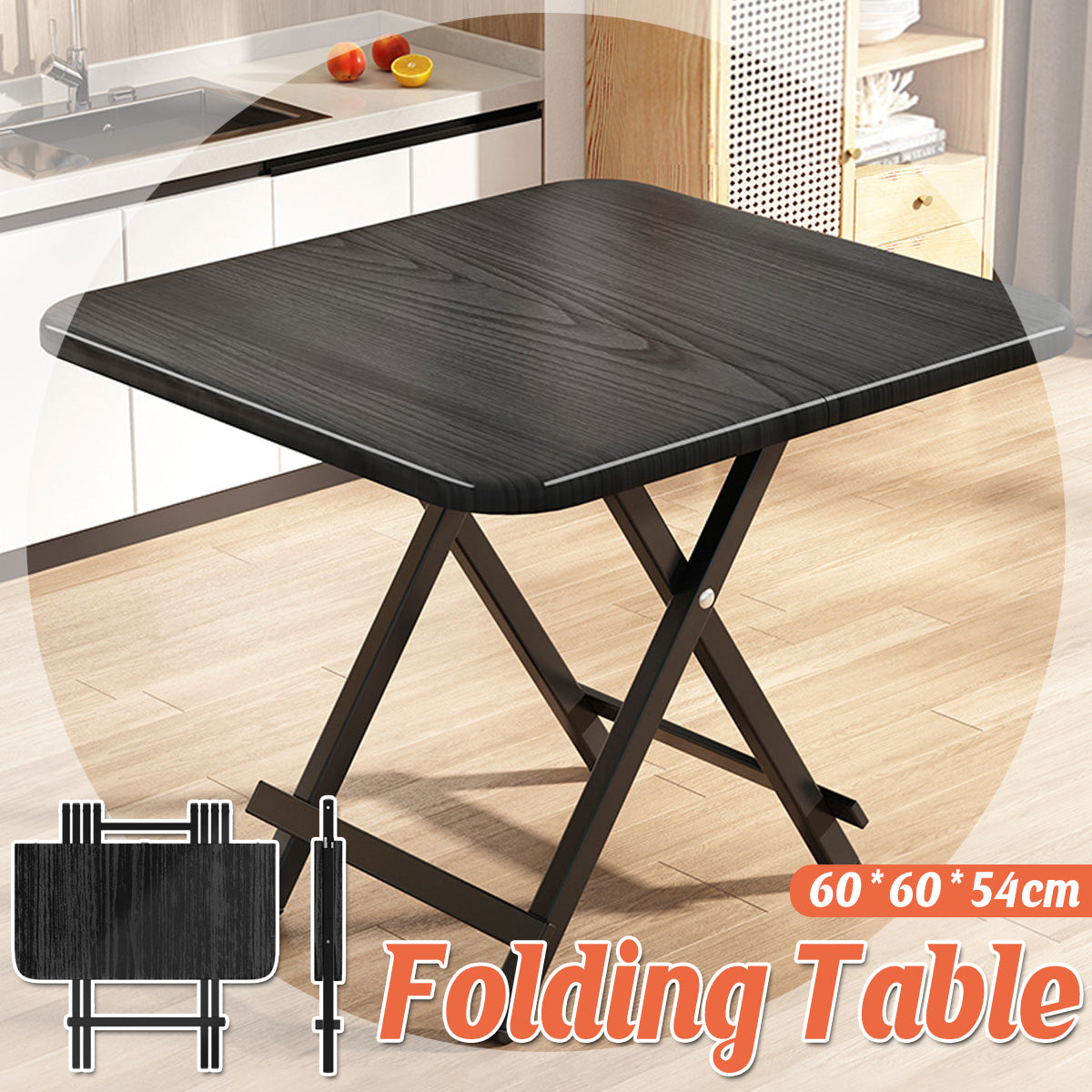 Folding Dining Table Model Portable Simple Household Table Compact Space Saving