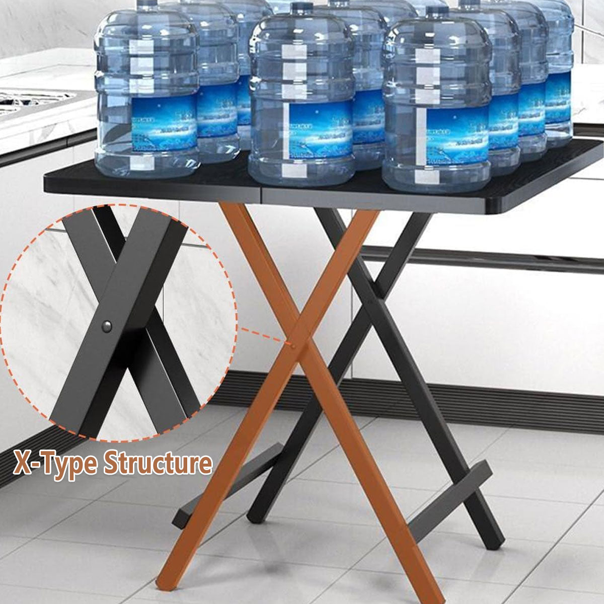 Folding Dining Table Model Portable Simple Household Table Compact Space Saving 5