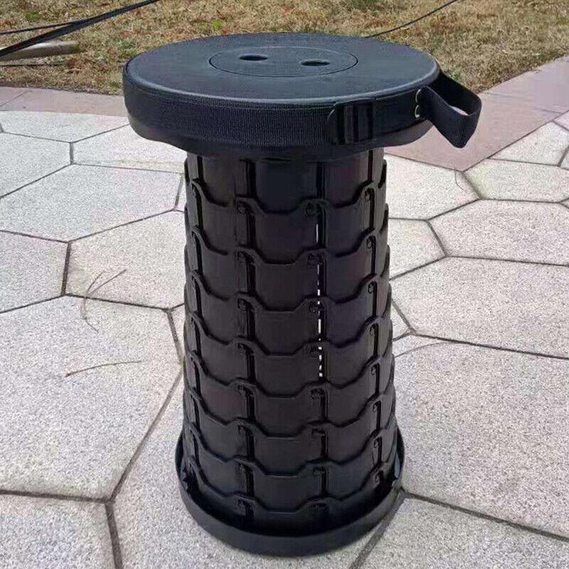 Folding Stool Seat Portable Retractable Telescopic Camping Fishing Travel Chair 4