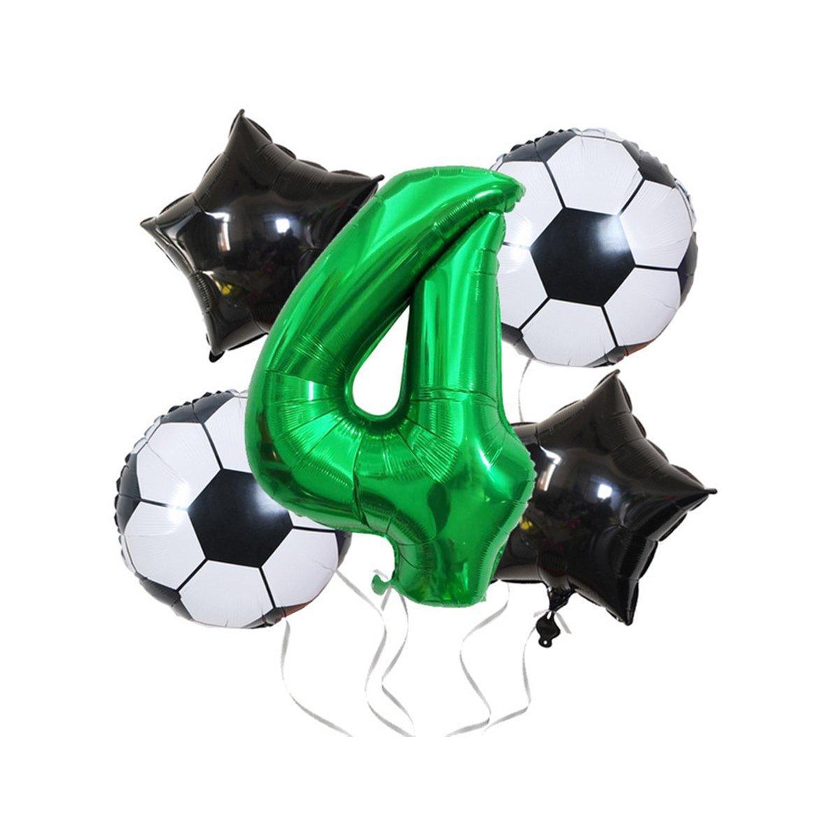 32 Inch Green Soccer Balloons 5 Pieces Set World Cup Birthday Party Decoration - 1 9