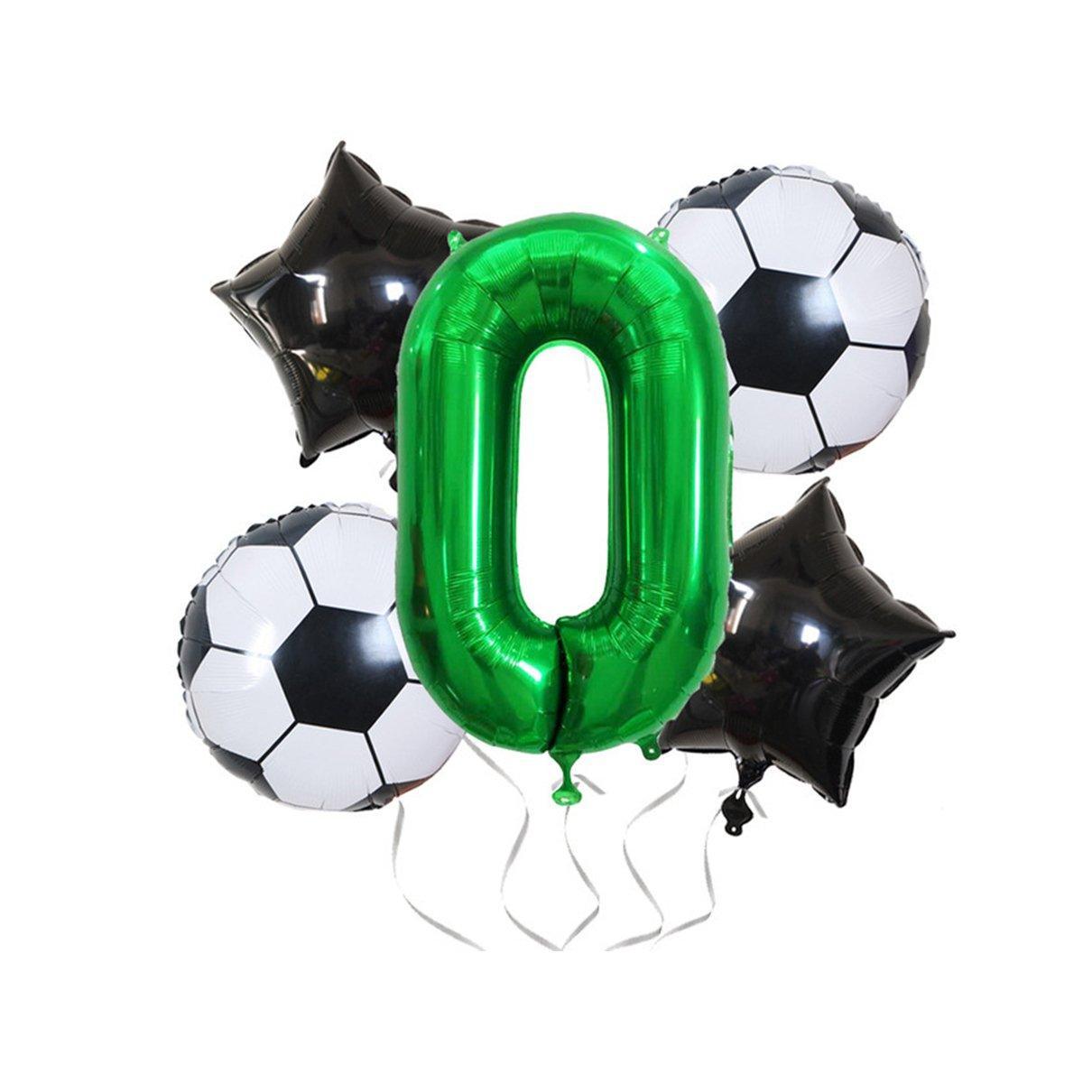 32 Inch Green Soccer Balloons 5 Pieces Set World Cup Birthday Party Decoration - 4 15