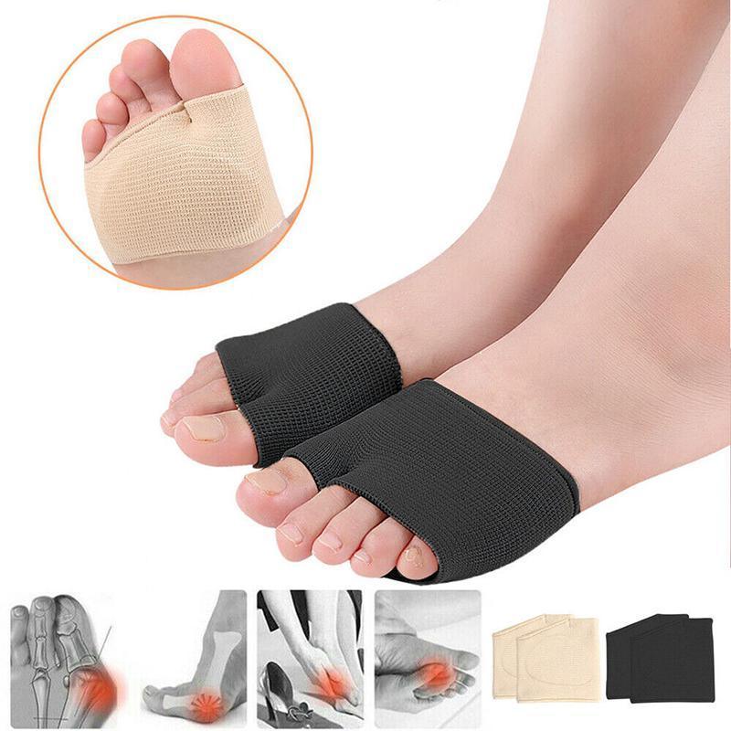 2x Gel Metatarsal Pads Sleeve Ball Of Foot Cushions Metatarsalgia Sore Forefoot - 1 pair Skin (S) 3