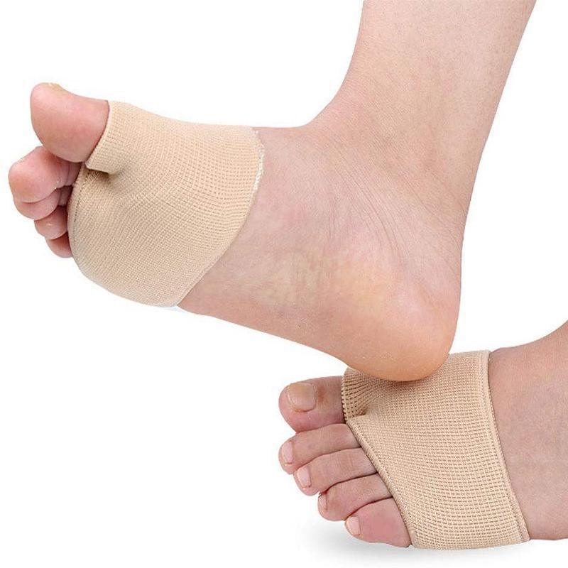 2x Gel Metatarsal Pads Sleeve Ball Of Foot Cushions Metatarsalgia Sore Forefoot - 1 pair Skin (S) 5