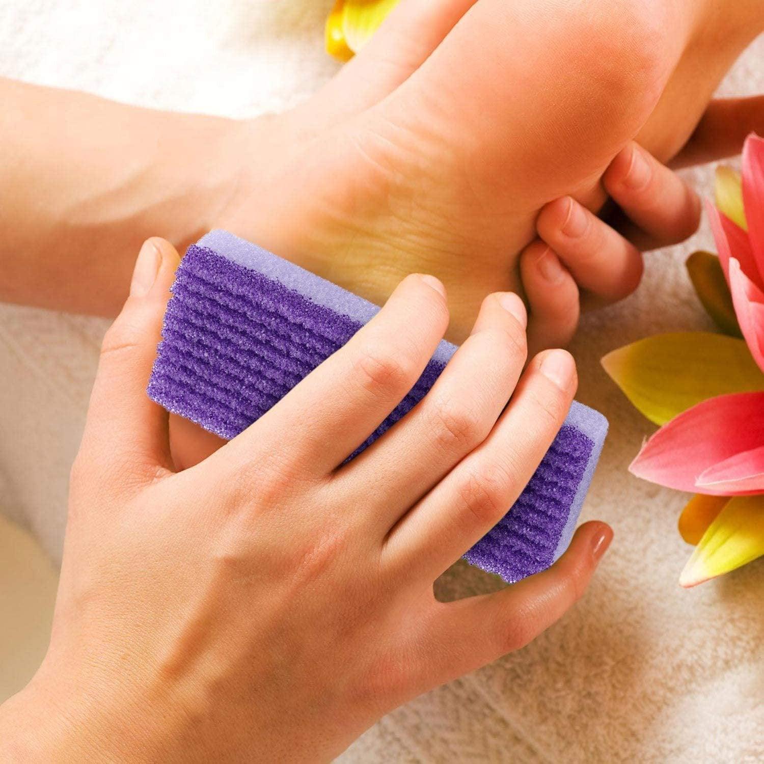 4X Pumice Foot Stone File Exfoliate Rasp Dead Skin Scrub Pedicure Remove Sands 3