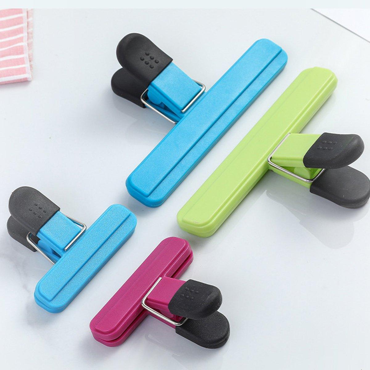 12pcs Plastic Bag Clips Food Storage Sealing Clips Snack Sealer Multi Purpose 5