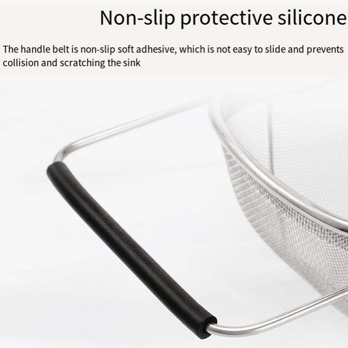 Stainless Steel Telescopic Sink Basket Multi Purpose Fruit Vegetable Strainer 5