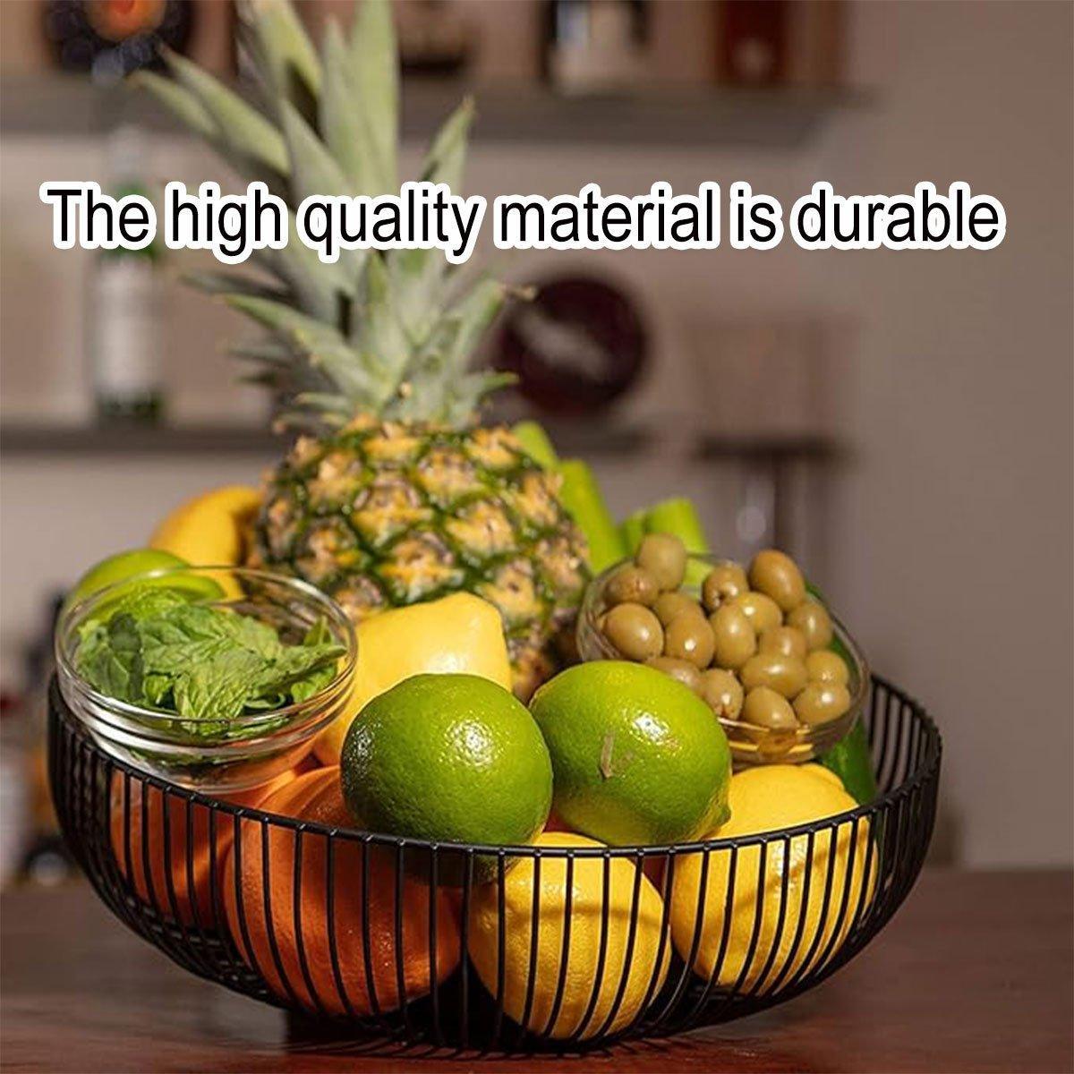 Multi Functional Wire Storage Basket Fruit Vegetable Holder for Kitchen Counter 5