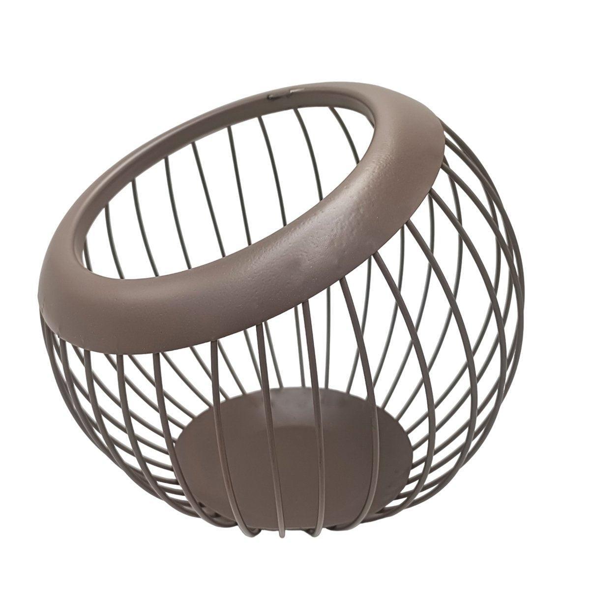 Creative Iron Melon Fruit Basket Capsule Holder Coffee Rack Dried Fruit Storage