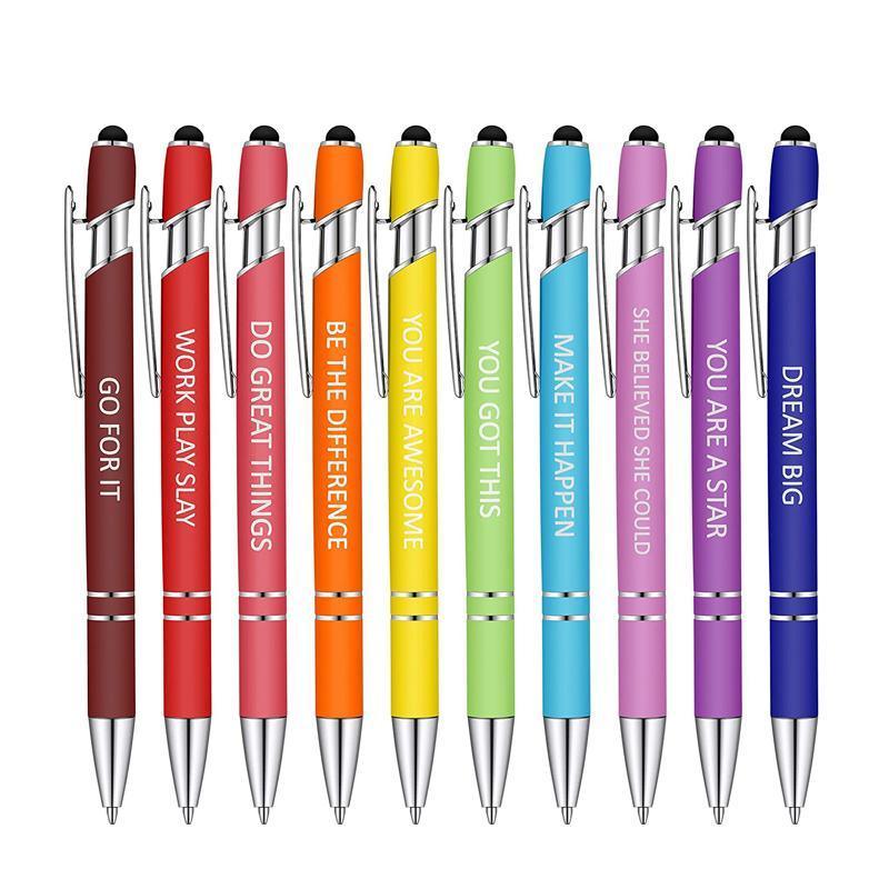 Funny Pens Swear Word Pen Set Black Ink Writing Pen Funny Office Diary Gift - Set D 8