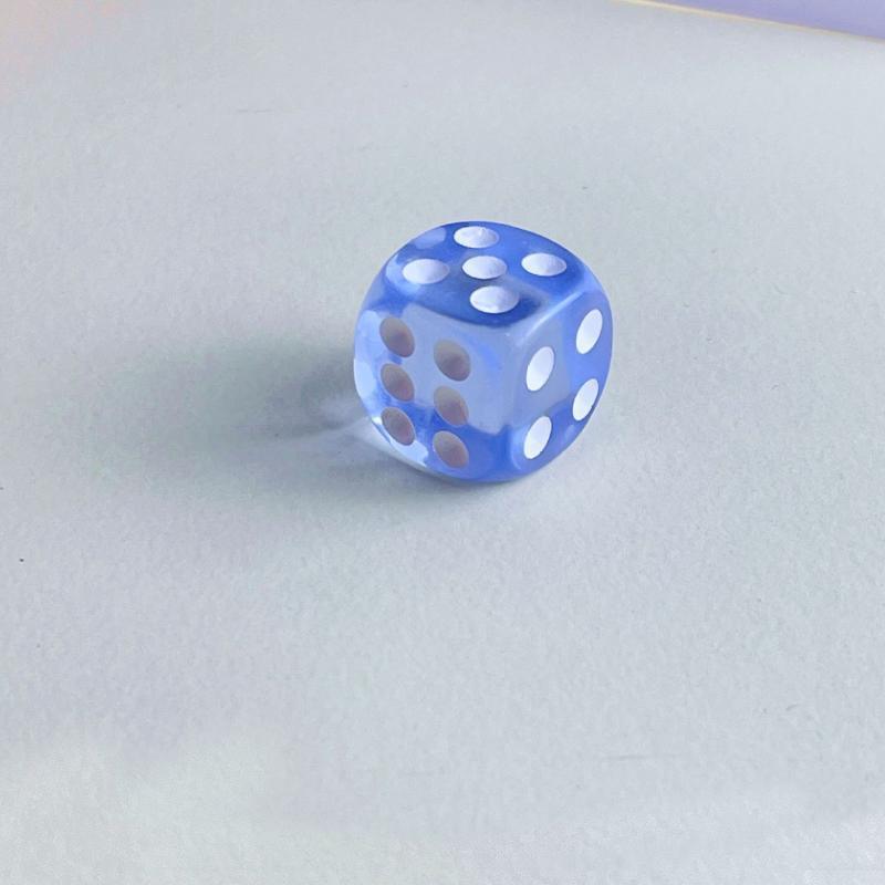 12-48PCS 6 Sided Games Dice Transparent Coloured Game Play Toy Bulk Board Game - 12PCS 4