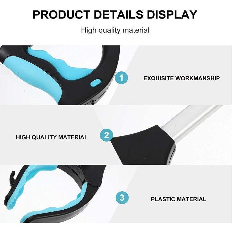 85*13Cm Led Foldable & Extendable Pick Up Grabber Reacher Stick Reaching 3
