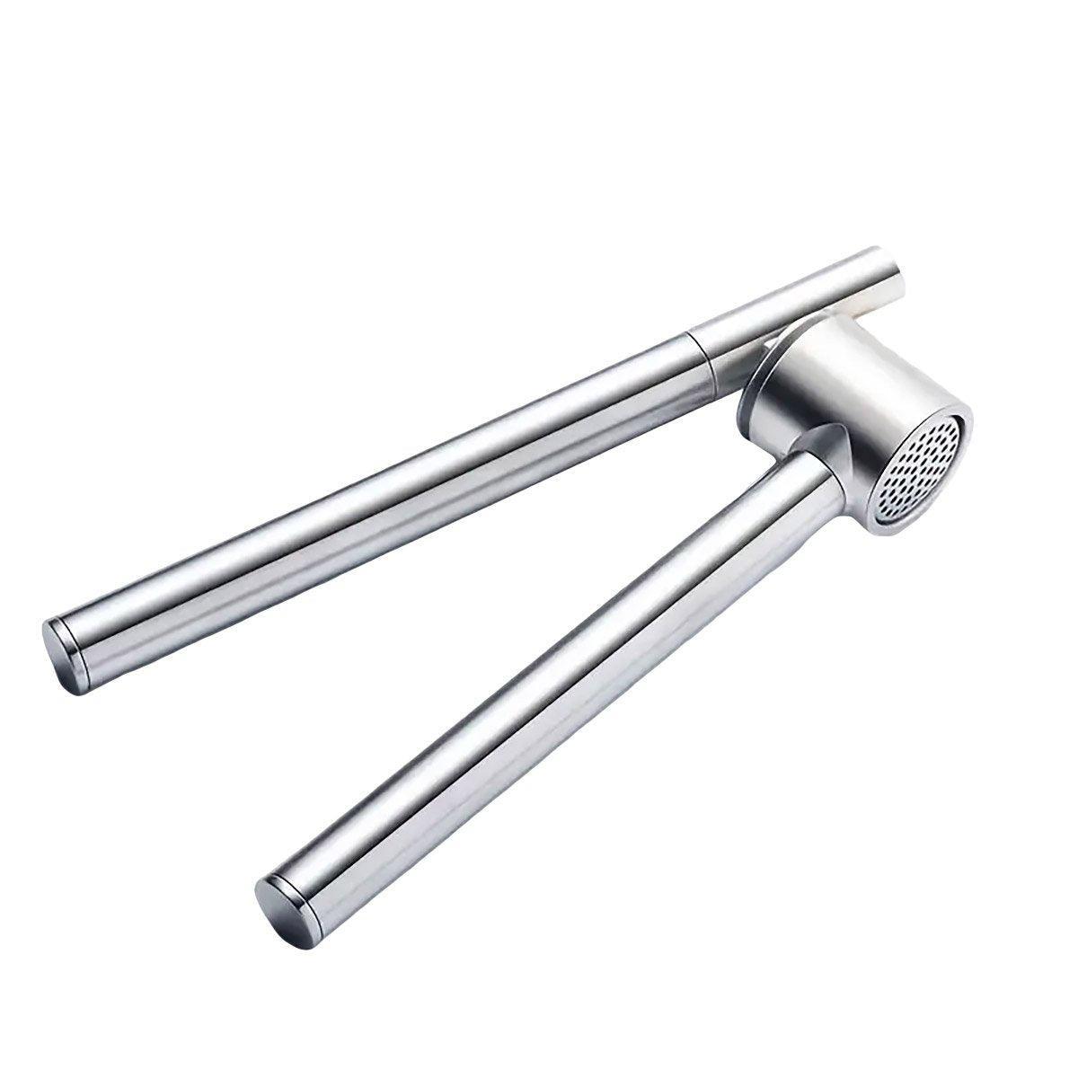 Stainless Steel Garlic Press Peeler Zinc Alloy Kitchen Tool Garlic Crusher