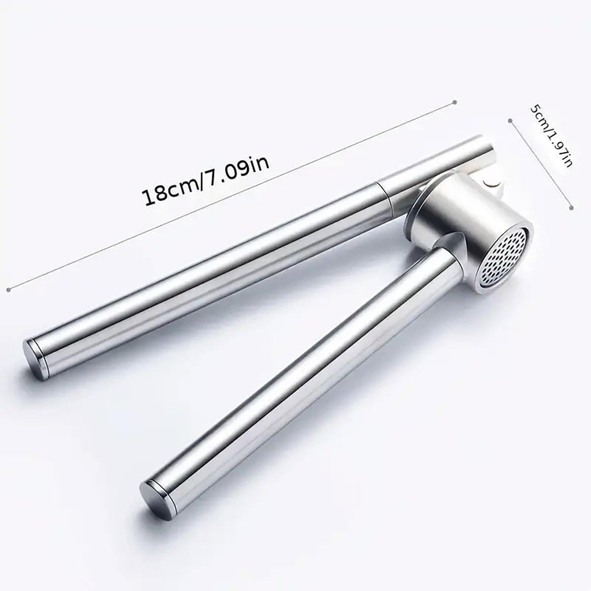 Stainless Steel Garlic Press Peeler Zinc Alloy Kitchen Tool Garlic Crusher 3