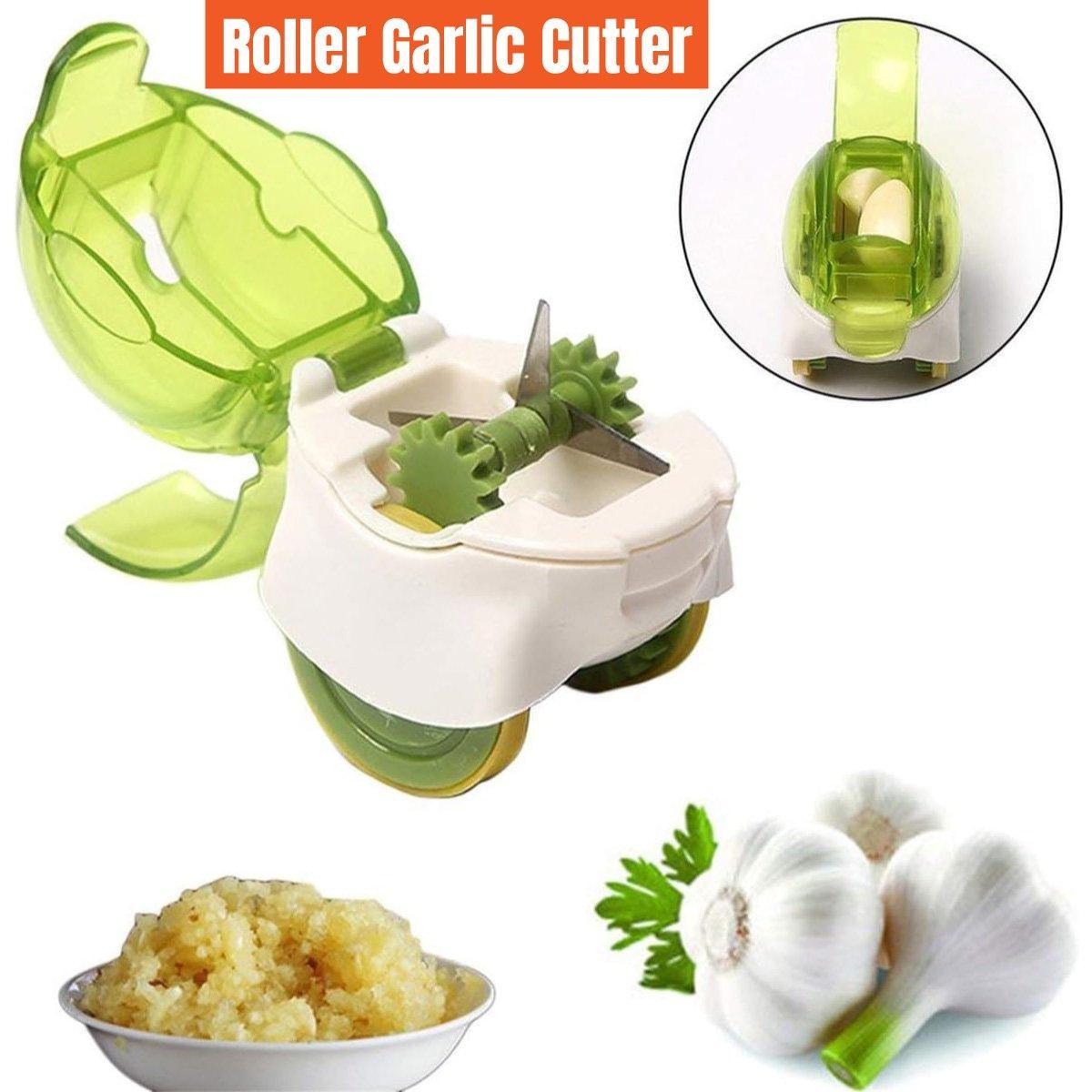 Push Garlic Crusher Roller Garlic Presser Slicer Garlic Mincer Kitchen Tool