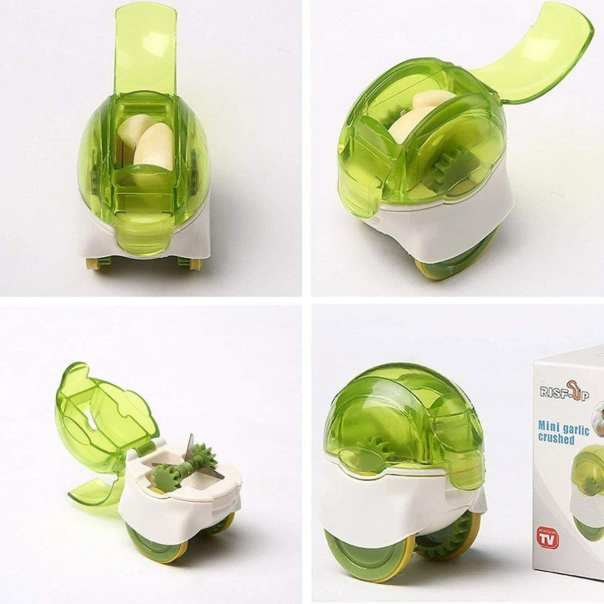 Push Garlic Crusher Roller Garlic Presser Slicer Garlic Mincer Kitchen Tool 4