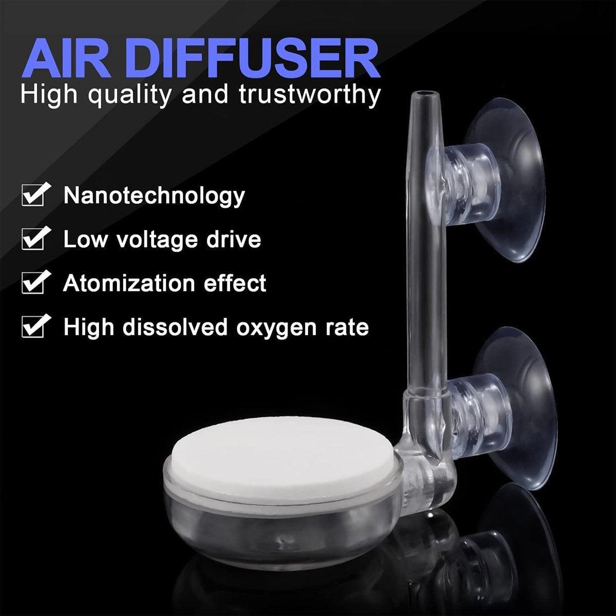Quiet Bubble Stone Aerator Head Fish Tank Oxygen Pump Nano Air Disc Atomizer - Diameter 35MM 5