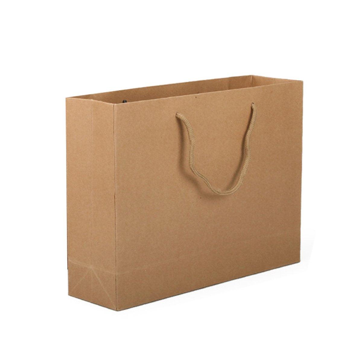 25pcs Paper Gift Bags Handbag Kraft Paper BagsParty Favors Wedding Packaging - 17x24x10cm 12