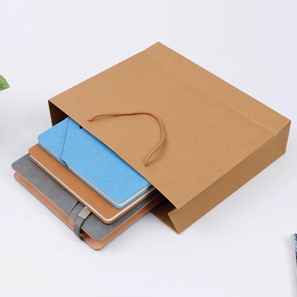 25pcs Paper Gift Bags Handbag Kraft Paper BagsParty Favors Wedding Packaging - 25x30x13.5cm 4