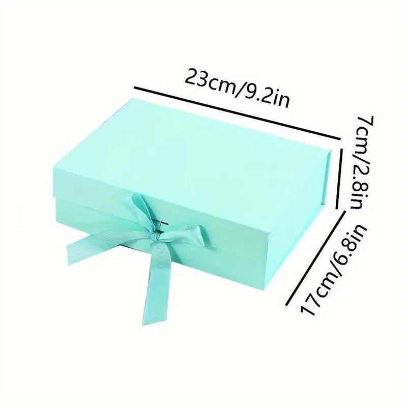 5X Medium Premium Gift Boxes with Ribbon Multi-Color Hamper Packaging Set - Orange 3
