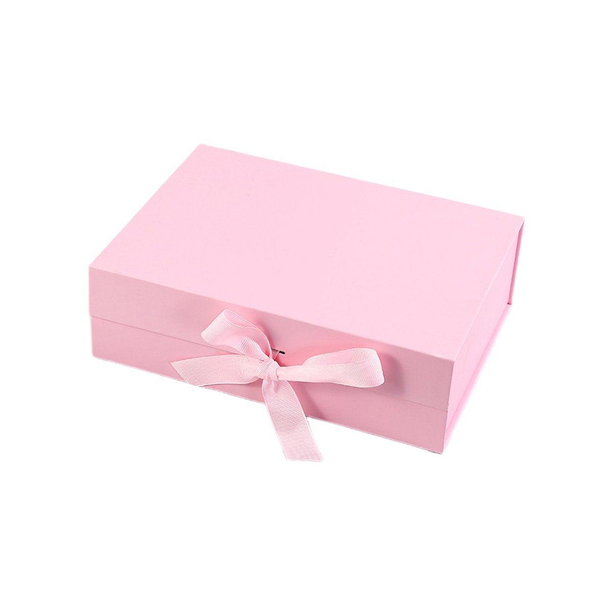 5X Medium Premium Gift Boxes with Ribbon Multi-Color Hamper Packaging Set - Orange 7