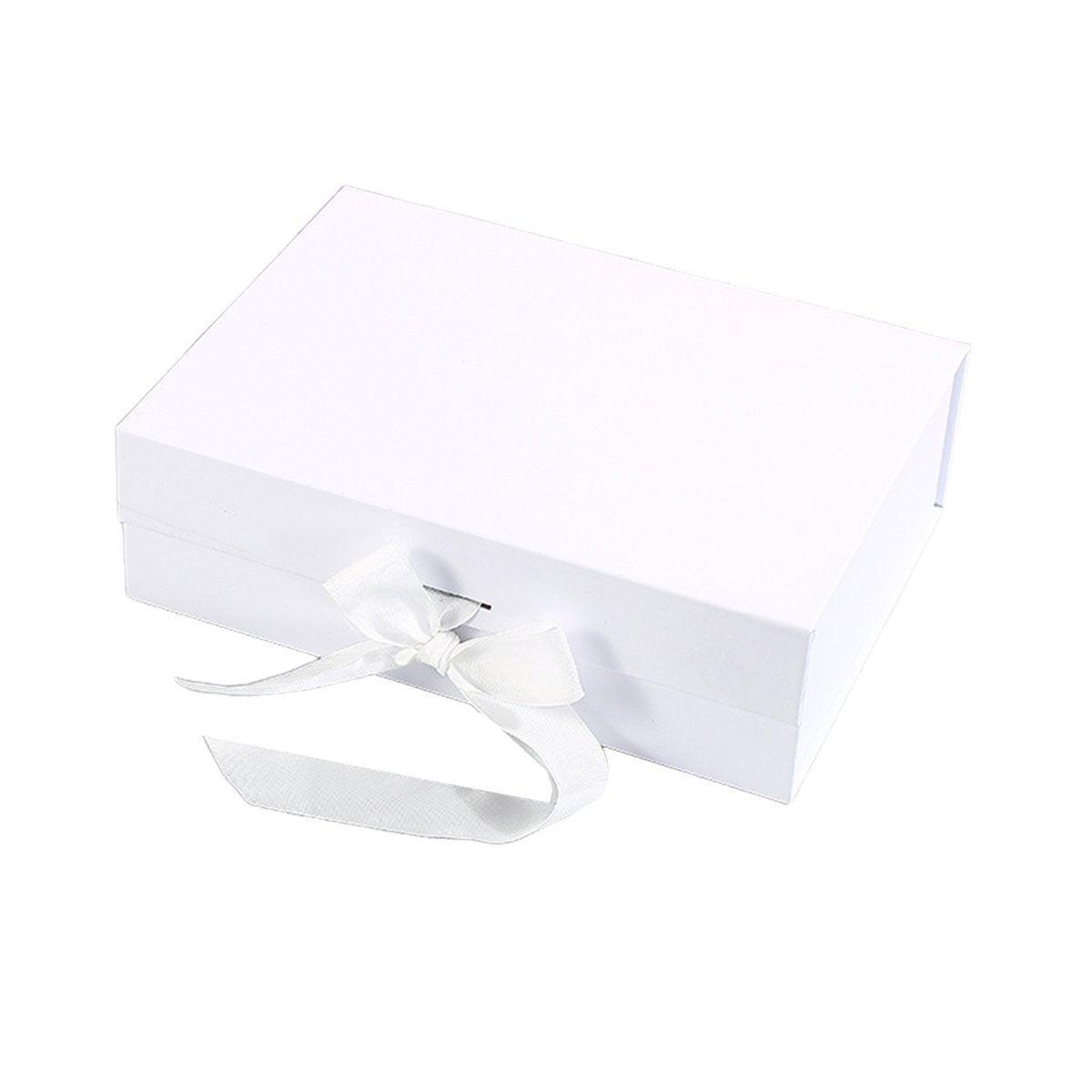 5X Medium Premium Gift Boxes with Ribbon Multi-Color Hamper Packaging Set - Orange 8