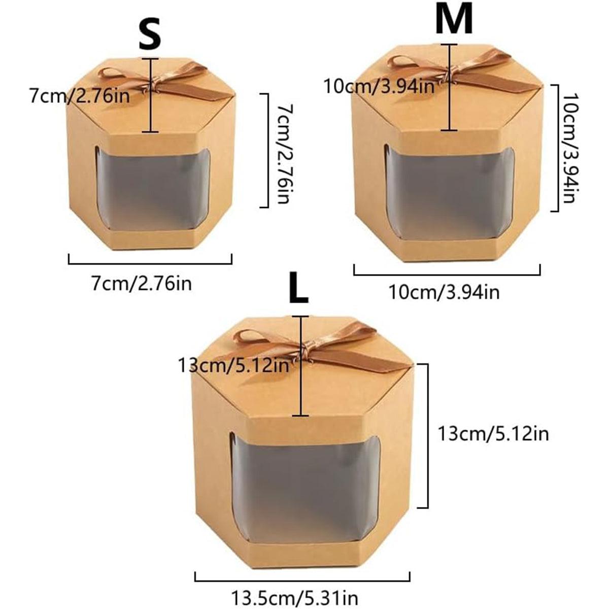 20PCS Small Gift Box Candy Storage Box Party Favor Treat Packaging Recyclable - Kraft-L 3