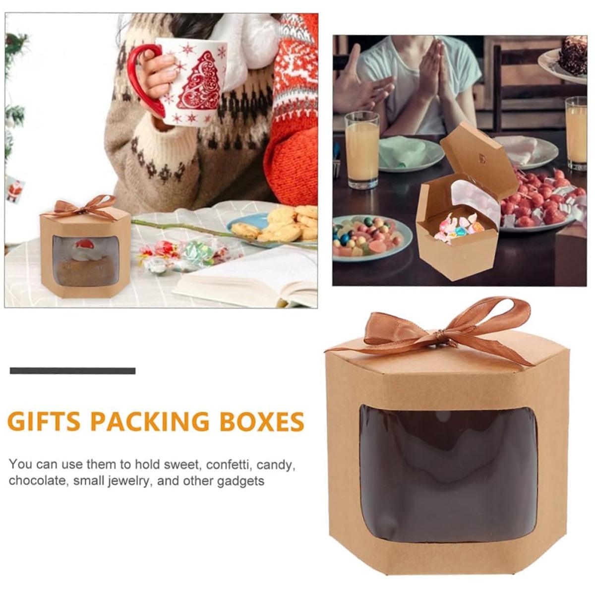 20PCS Small Gift Box Candy Storage Box Party Favor Treat Packaging Recyclable - White-S 4