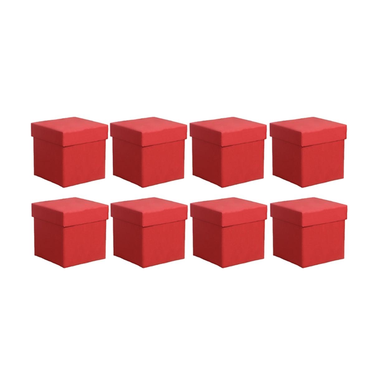 Square Gift Boxes 8pcs Empty Packaging Boxes for Favour Party Wedding Storage - Black-20x16.5cm 9