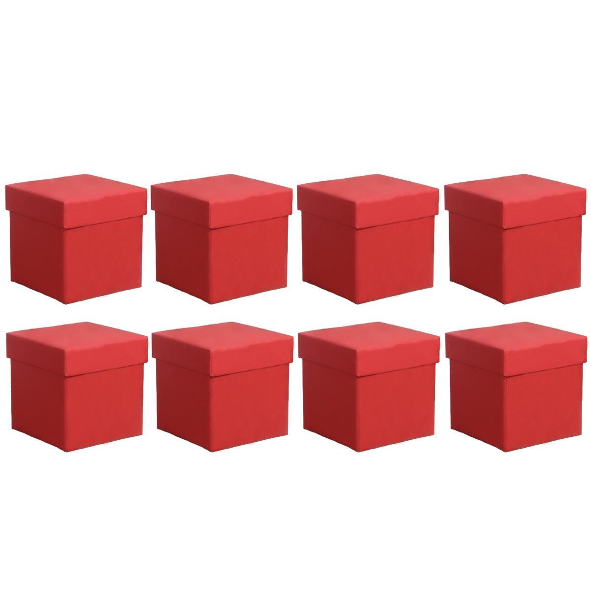 Square Gift Boxes 8pcs Empty Packaging Boxes for Favour Party Wedding Storage - Black-20x16.5cm 11