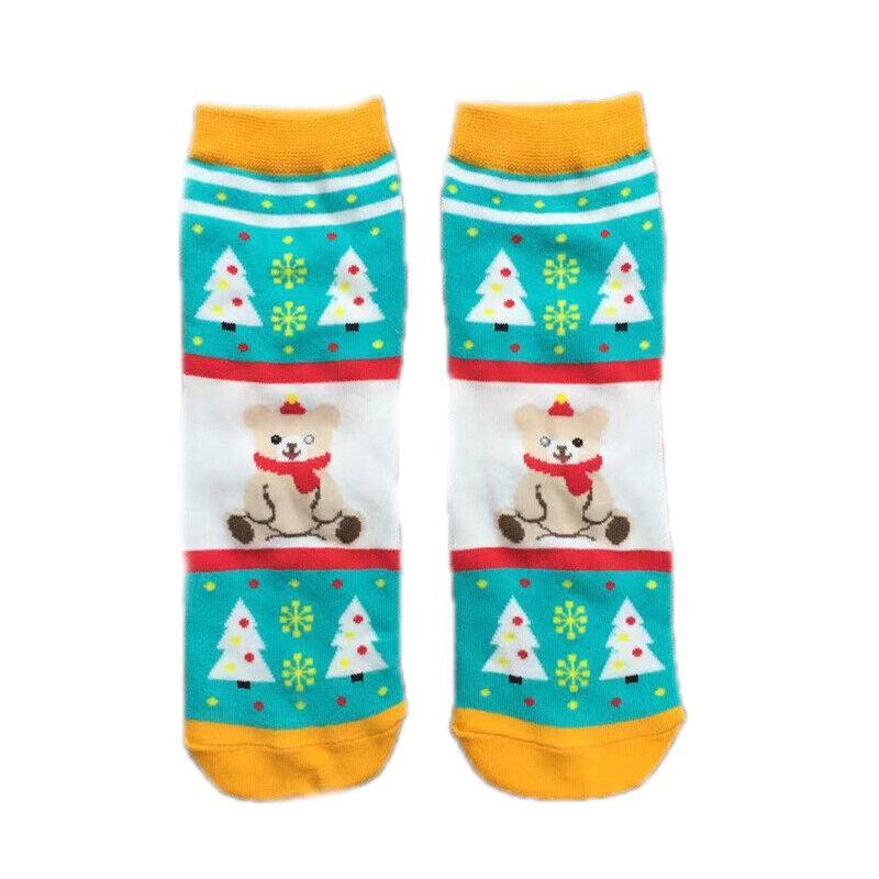 Christmas Socks Santa Reindeer Snowman Pattern Xmas Party Gift Stockings - Clown
