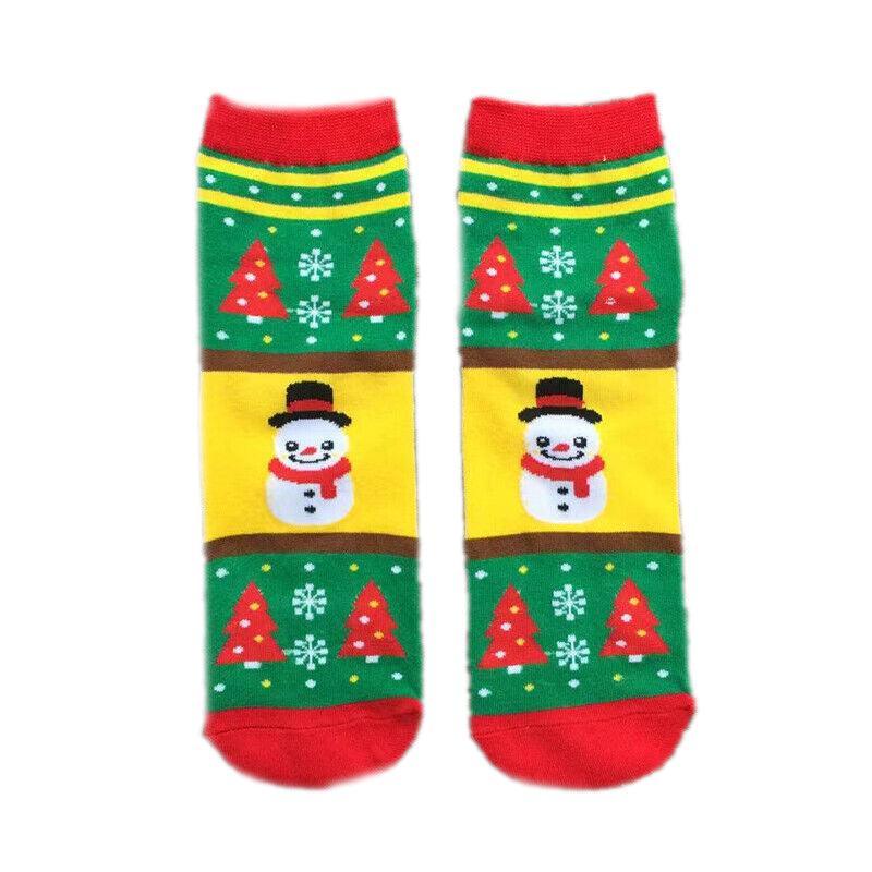 Christmas Socks Santa Reindeer Snowman Pattern Xmas Party Gift Stockings - Santa 7