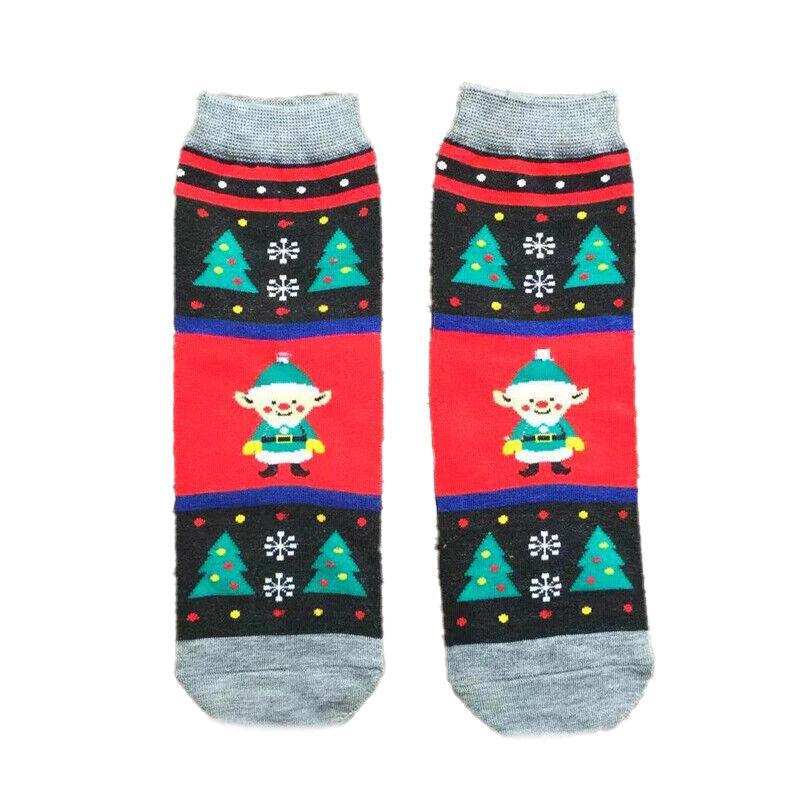 Christmas Socks Santa Reindeer Snowman Pattern Xmas Party Gift Stockings - Santa 8