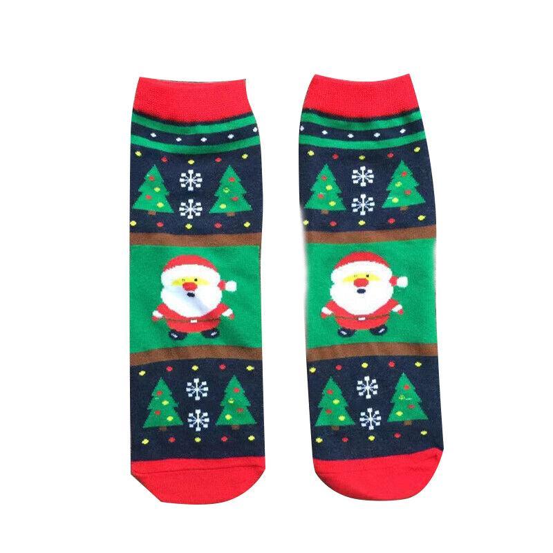 Christmas Socks Santa Reindeer Snowman Pattern Xmas Party Gift Stockings - Santa 10