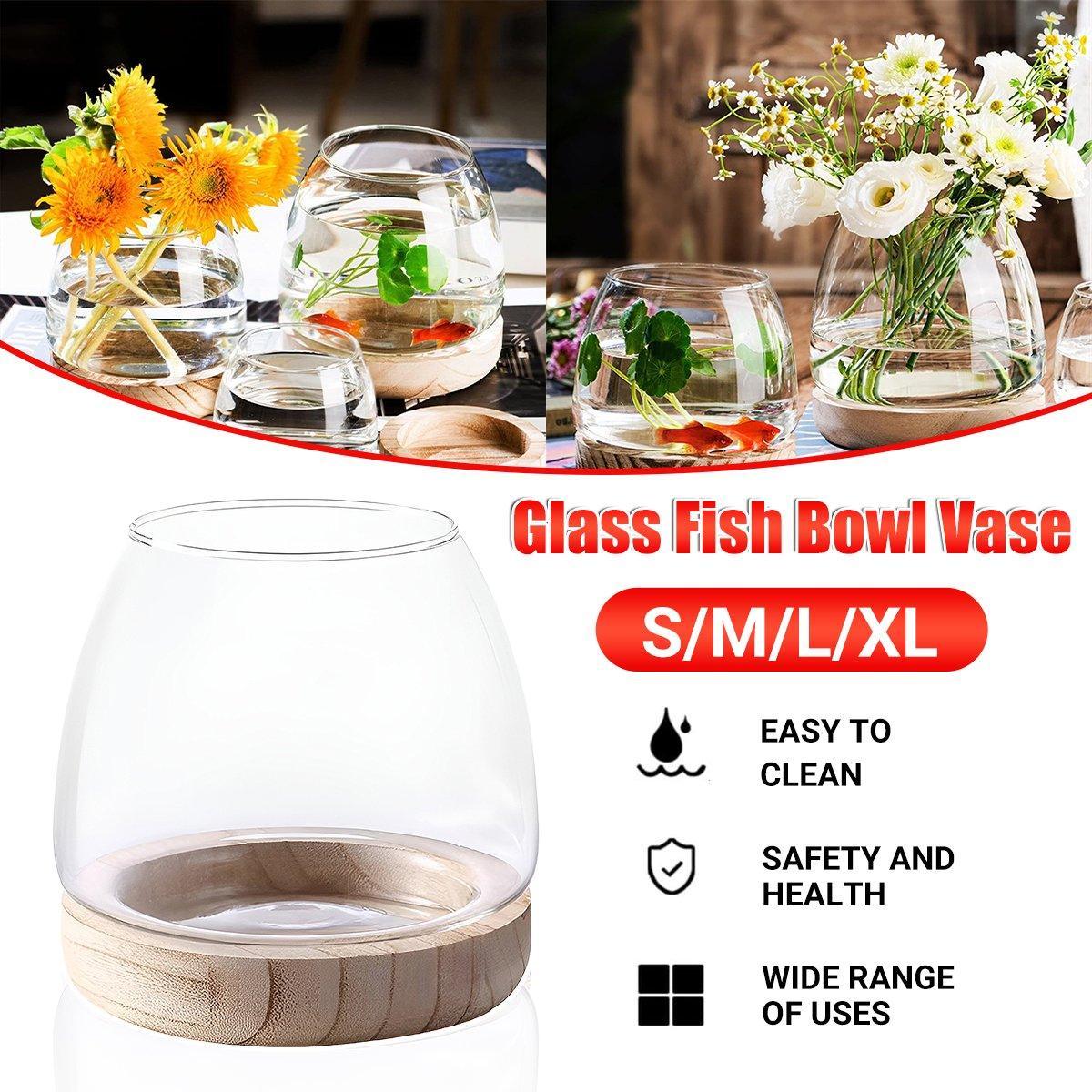 Japanese Style Small Glass Vases Fish Tank for Elegant Home Decor - S 3