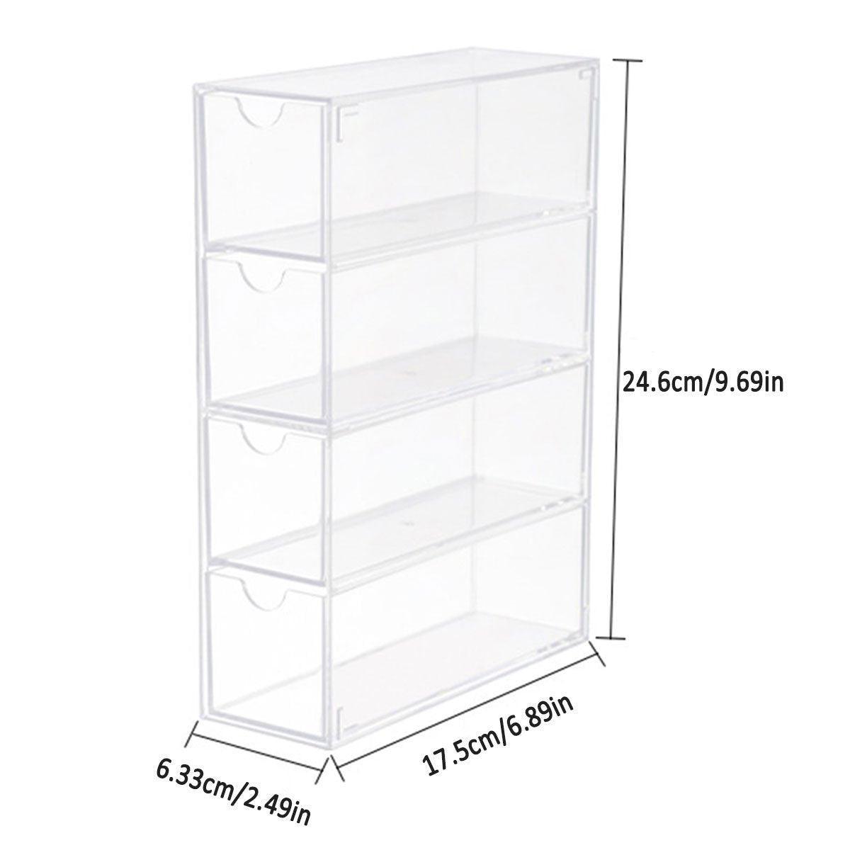 Stackable Acrylic Glasses Sunglasses Display Box Four Layer Drawer Storage 3