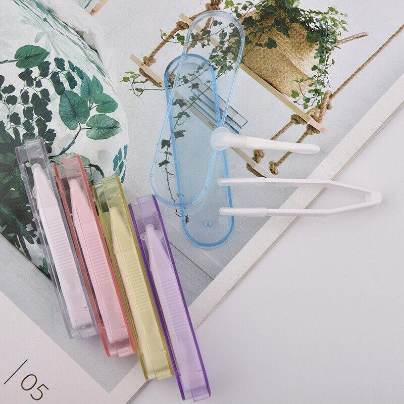 Contact Lens Tweezers Stick Inserter Remover Tool Kit Tip Storage Case Box Set - Pink 5