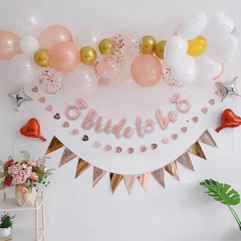 Bride To Be Rose Gold Banner Diamond Wedding Bridal Shower Hens Party Decoration - Diamond 3