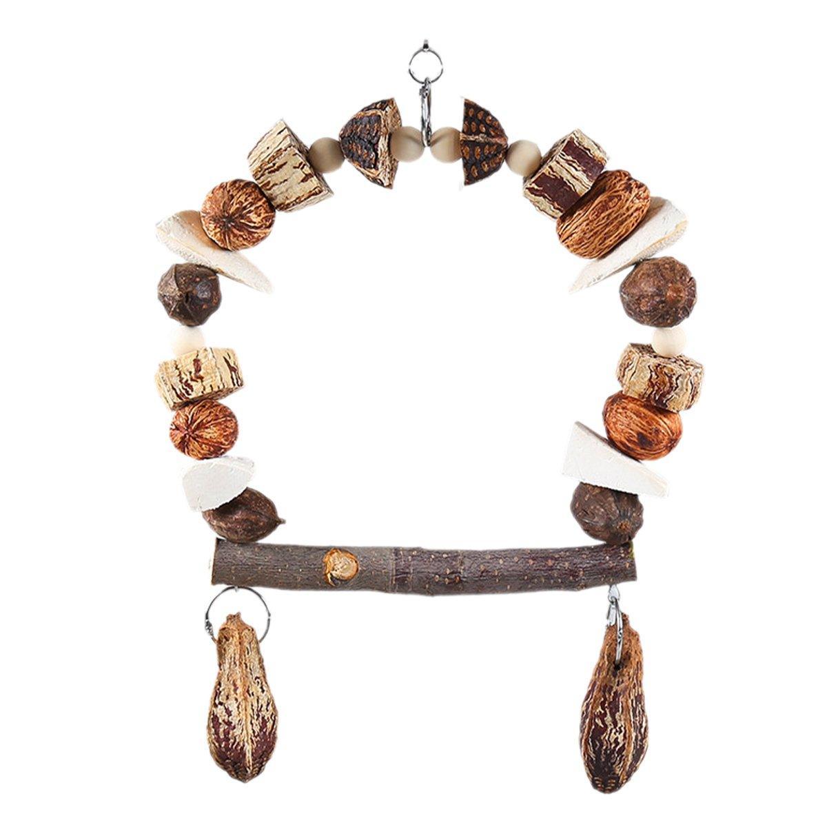 Parrot Chew Toy For Training Climbing Grinding Teeth Relief Durable Bird Toy - Pineapple Fruit 7