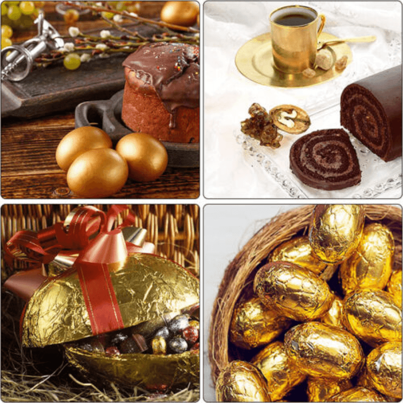 100X Gilding Gold & Silver Leaf Sheets for Nail Art & Craft Decoration - Silver 5