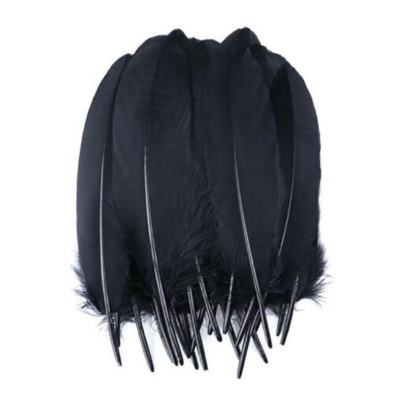 50X Craft Feathers Goose Feather Diy Art Party Decoration Wedding Dream Catcher - Purple 5