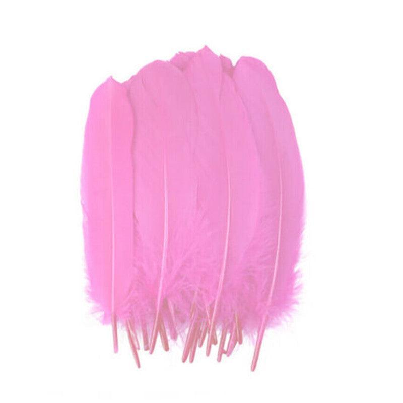 50X Craft Feathers Goose Feather Diy Art Party Decoration Wedding Dream Catcher - Purple 9